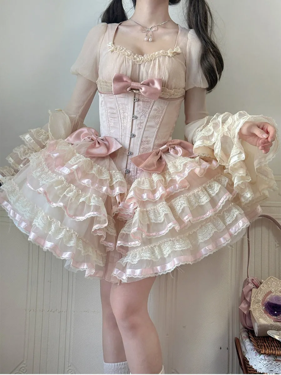 Paris satin lolita heavy dress