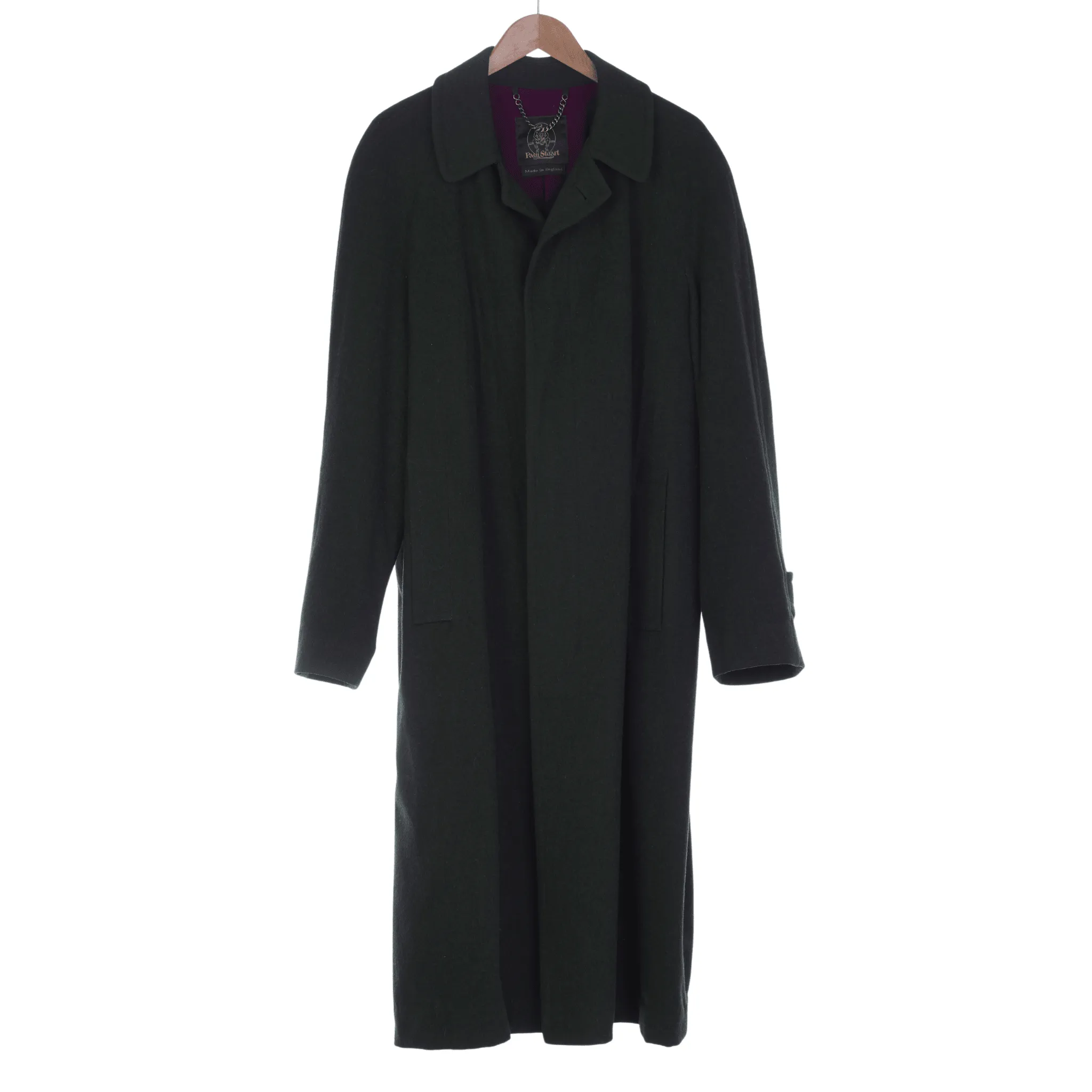 Paul Stewart Wool Green Long Sleeved Mens Coat UK Size XXL.