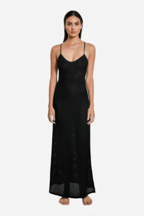Peixoto Arya Swimsuit Coverup in Black Knit