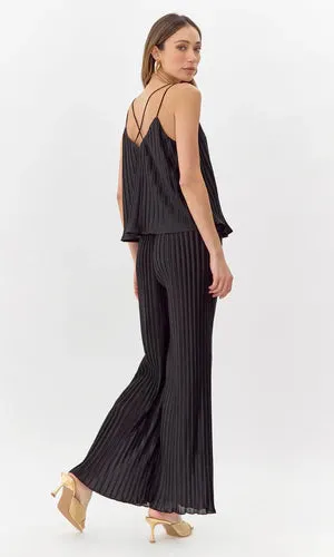 Randal Strappy Pleated Cami Top