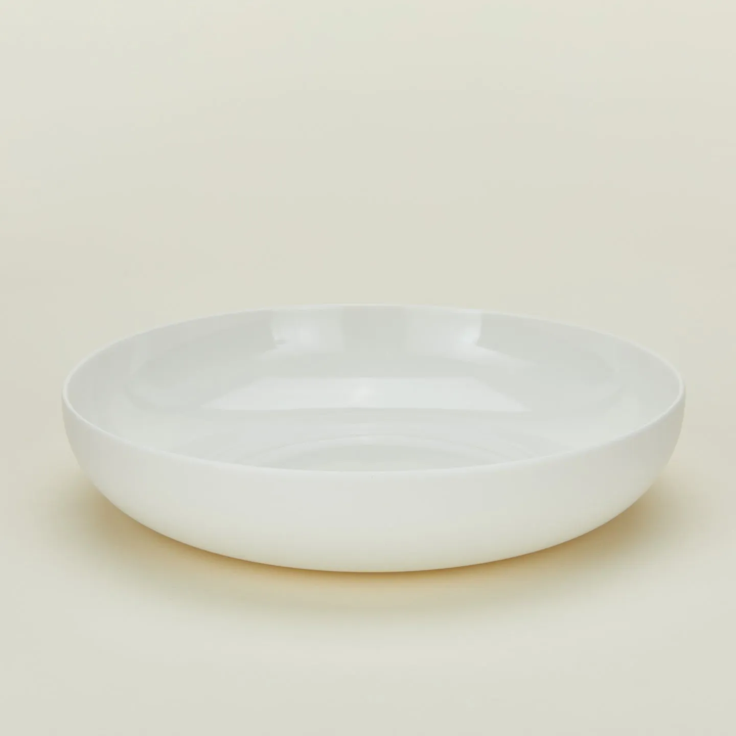 Simple Porcelain Low Bowl, Set of 4