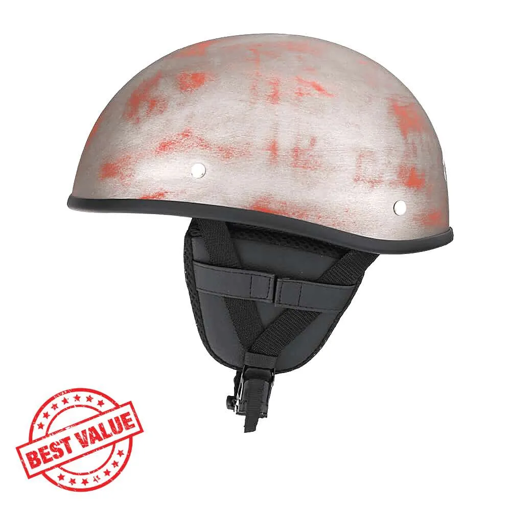 Smallest Lightest SOA DOT Beanie Helmet / Rust