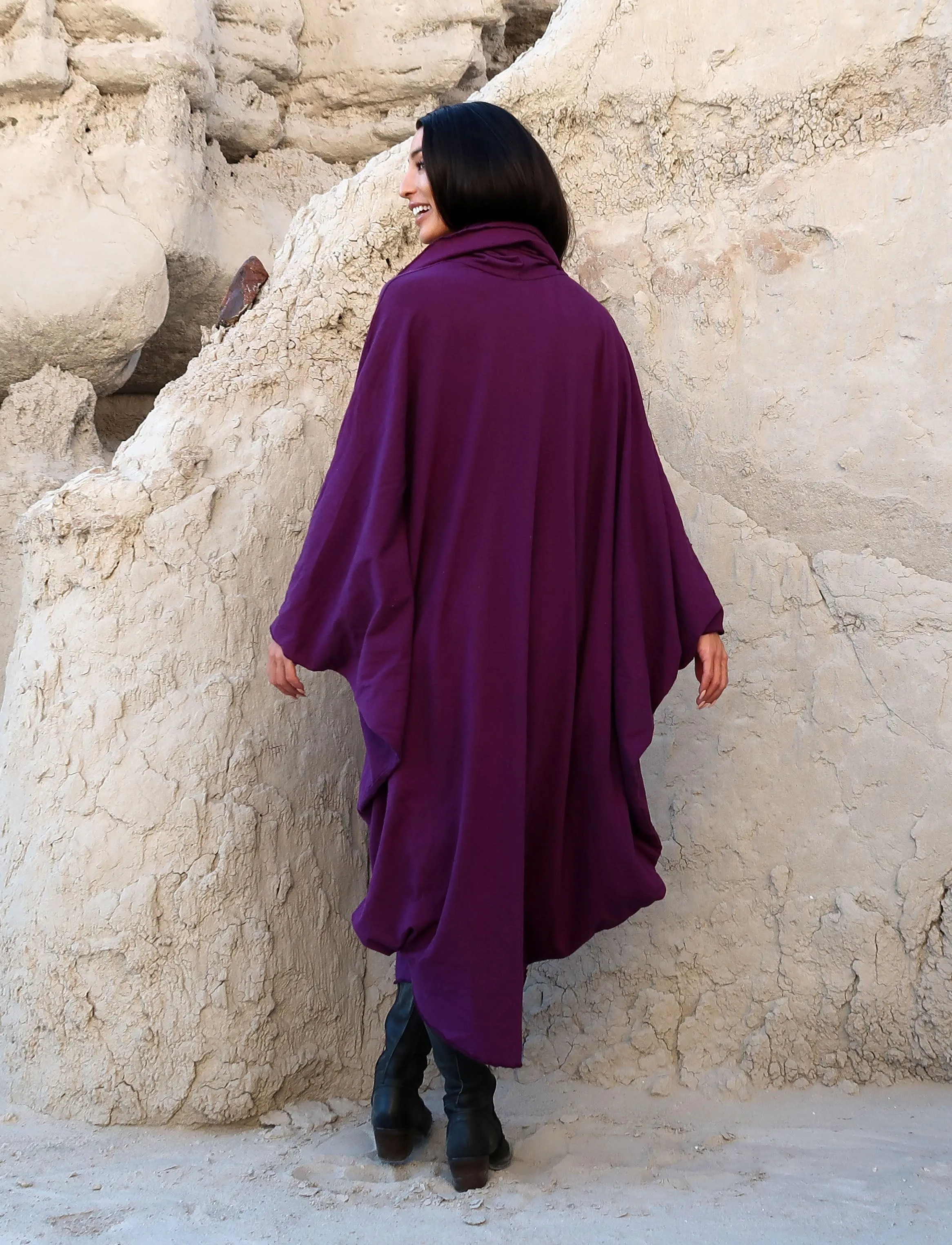 Super Cowl Aphrodite Below Knee Kaftan