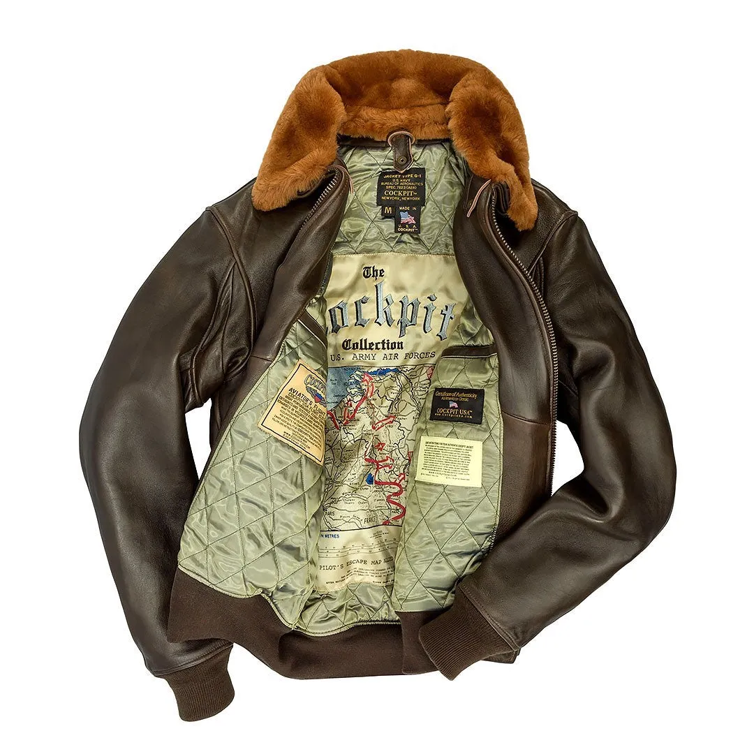 U.S. Navy Lambskin G-1 Flight Jacket(Long)