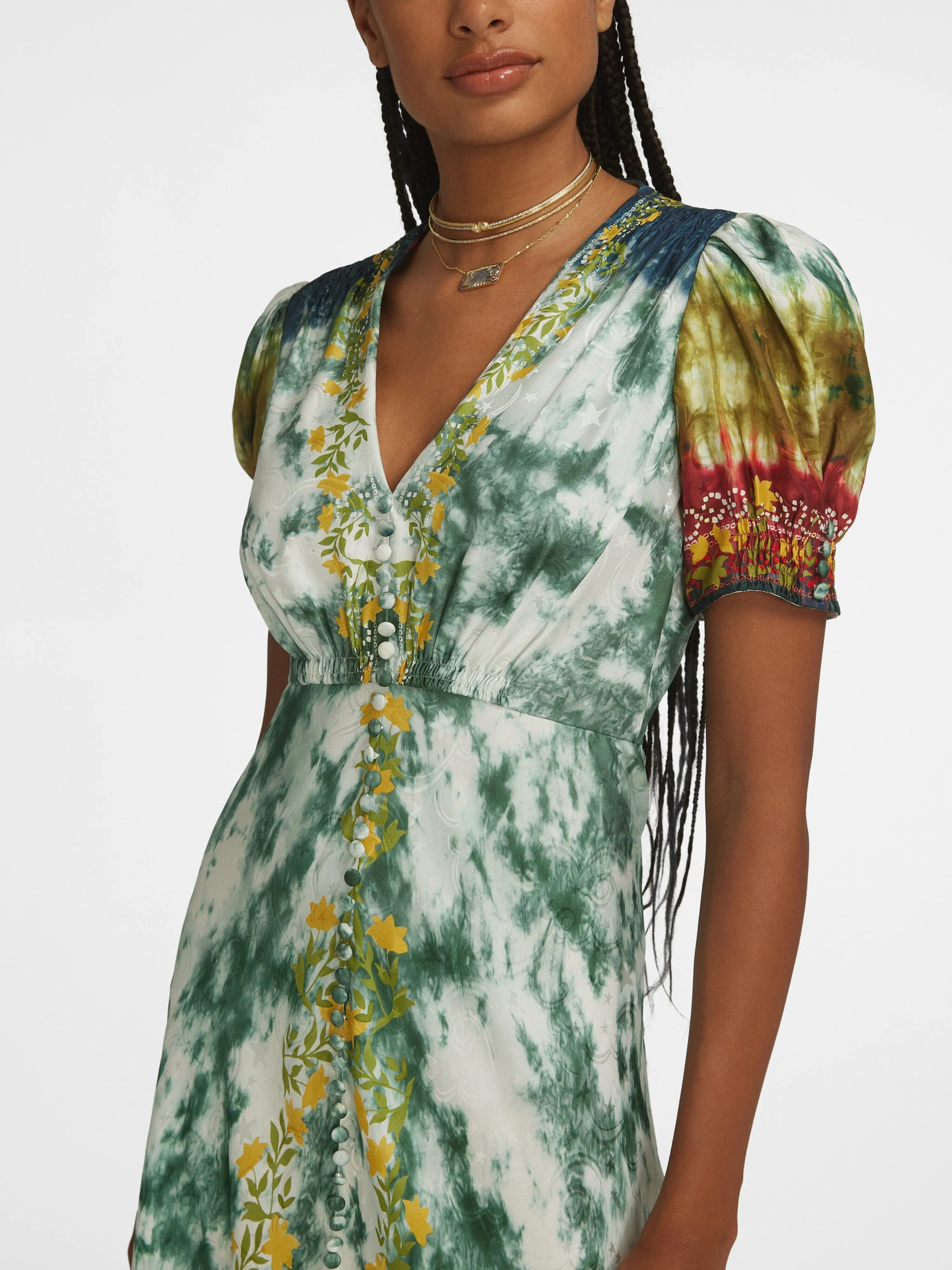 Venyx Lea Long Dress in Tiedye Mala