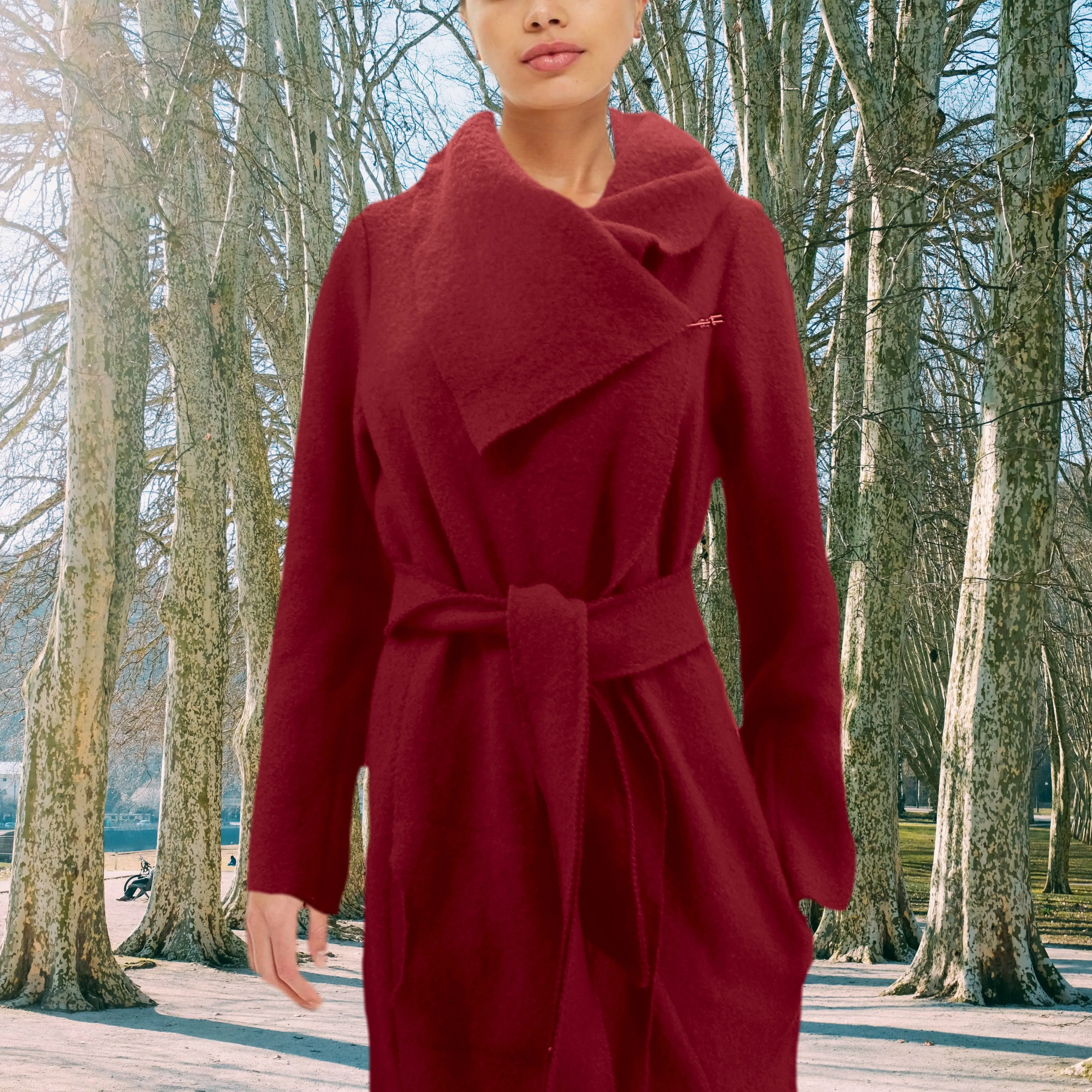 wollen vest-jas van gekookte wol / jacket made of boiled wool