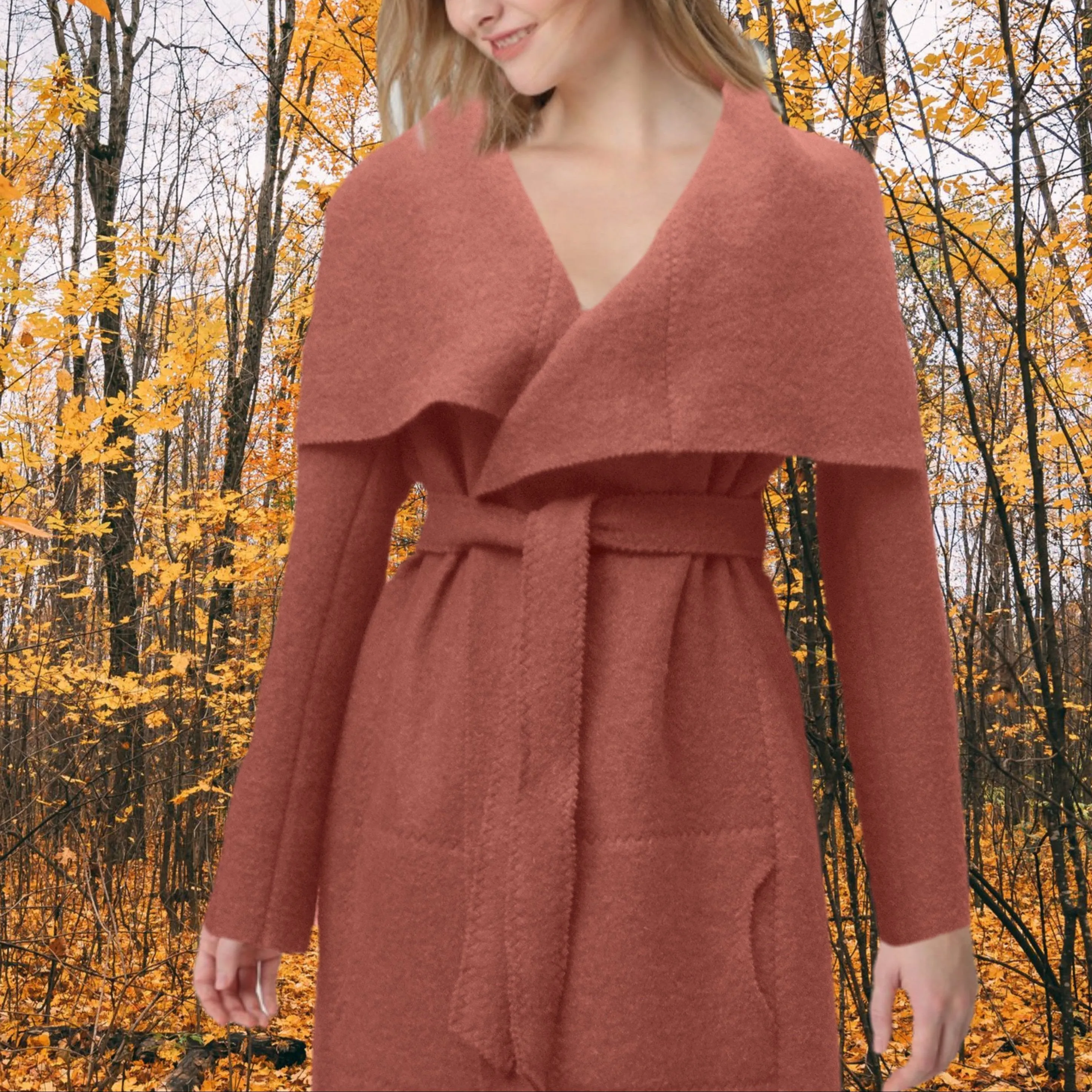 wollen vest-jas van gekookte wol / jacket made of boiled wool
